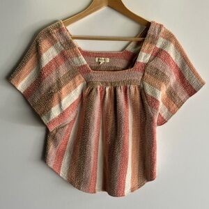 Madewell Multicolor Striped Blouse